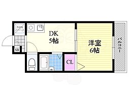 メゾン・S 1DKの間取図画像