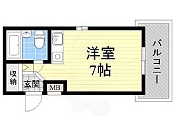 マンション立山 ワンルームの間取図画像