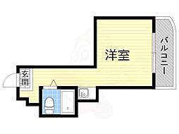プレアール下新庄3 ワンルームの間取図画像