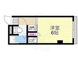 ベルメゾンビワ ワンルームの間取図画像