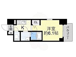 大阪市東淀川区東淡路4丁目マンション 1Kの間取図画像