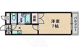 第5中本ビル 1Kの間取図画像