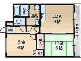 ひかりハイツ  ｜ 大阪府大阪市東淀川区大桐１丁目（賃貸マンション2LDK・4階・50.00㎡） その2