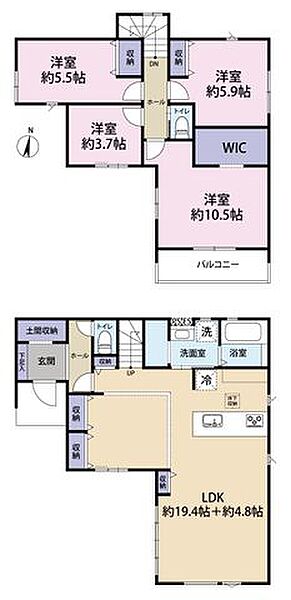 間取りを拡大表示
