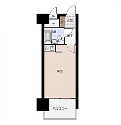 朝日プラザ上杉 ワンルームの間取図画像