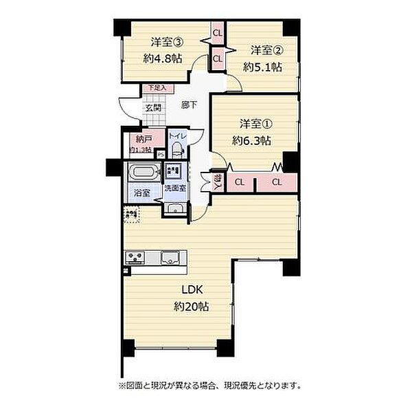 間取りを拡大表示