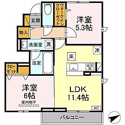 間取図画像 2LDK