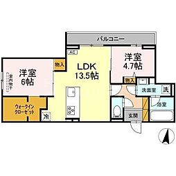 間取図画像 2LDK