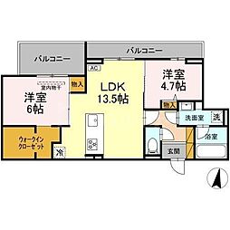 間取図画像 2LDK