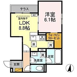 間取図画像 1LDK