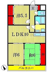 コートヒルズ豊四季 3LDKの間取図画像