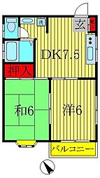 ツインハウスA 2階