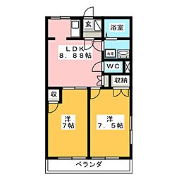 間取図画像 2DK