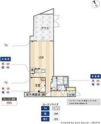練馬区豊玉北2丁目マンション 1LDKの間取図画像