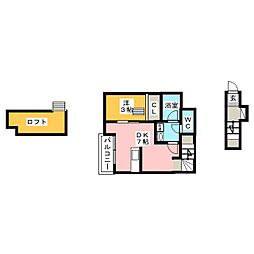 レガシー練馬 1DKの間取図画像