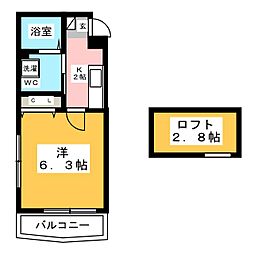 ル・グラン 1Kの間取図画像