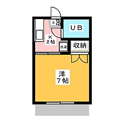 メゾン小泉 1Kの間取図画像