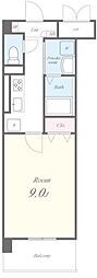 ふじみランド 1Kの間取図画像