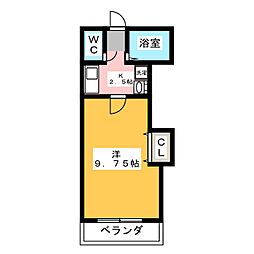 スカイパレス光が丘 1Kの間取図画像
