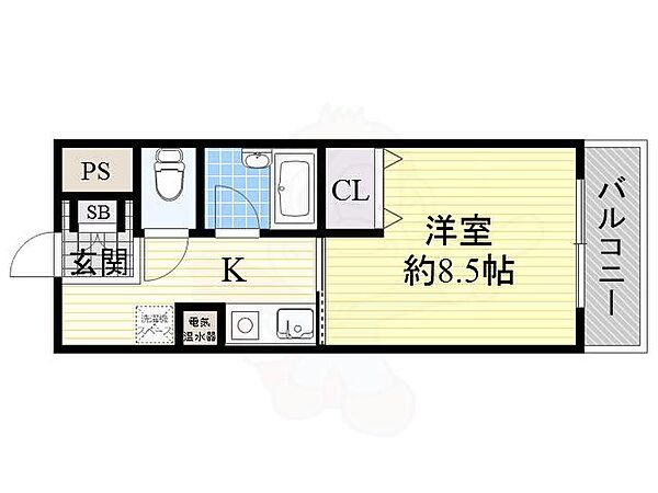 大阪府大阪市旭区太子橋１丁目(賃貸マンション1K・2階・24.94㎡)の写真 その2