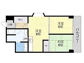 大阪府大阪市旭区大宮１丁目（賃貸マンション2LDK・8階・48.36㎡） その2