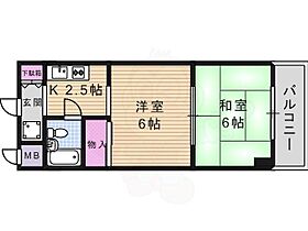 サンシャイン88  ｜ 大阪府大阪市都島区内代町１丁目2番32号（賃貸マンション2K・7階・27.00㎡） その2