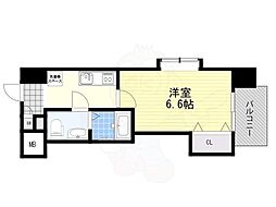 JR大阪環状線 桜ノ宮駅 徒歩9分の賃貸マンション 11階1Kの間取り