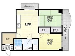 間取図画像 2LDK
