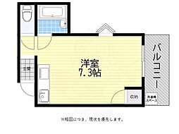 サンロイヤルみやこ 1Kの間取図画像