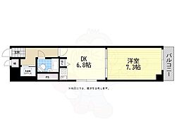 関目駅前ハイデンス 1DKの間取図画像