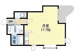 オーキット都島 ワンルームの間取図画像