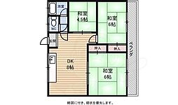 シャトー松原A棟 3LDKの間取図画像
