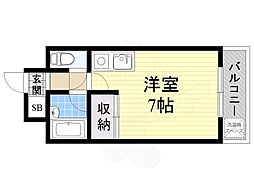 ルポ大宮 ワンルームの間取図画像