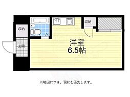 京橋プルトンビル ワンルームの間取図画像
