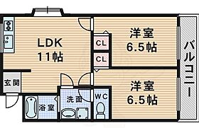 メゾンときわ  ｜ 大阪府豊中市玉井町１丁目（賃貸マンション2LDK・4階・56.10㎡） その2