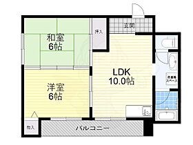 東豊中マンション  ｜ 大阪府豊中市東豊中町２丁目（賃貸マンション2LDK・6階・43.00㎡） その2