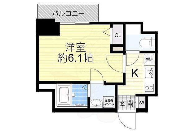 大阪府豊中市小曽根４丁目(賃貸マンション1K・15階・22.27㎡)の写真 その2