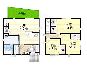 柴原町3丁目貸家A棟  ｜ 大阪府豊中市柴原町３丁目（賃貸一戸建3LDK・1階・86.31㎡） その2