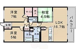 プラネスーペリア豊中 2階