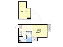 スクリーア箕輪 1Kの間取図画像