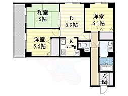 ラ・セーヌ蛍池 6階