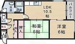 リンデン北桜塚コーポ 2階/-