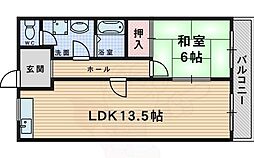 セ・ランジュ豊中 1LDKの間取図画像