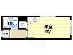 第7サンパレス村橋マンション ワンルームの間取図画像