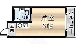 ユニバーサルコート柴原 ワンルームの間取図画像