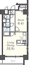 LeManoir 1LDKの間取図画像