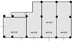 サンハイム原木中山の間取図画像