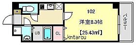 千葉県松戸市新松戸5丁目（賃貸マンション1K・1階・25.22㎡） その2