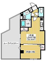 Vermilion 1LDKの間取図画像