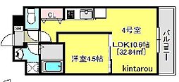 re-l'or 1LDKの間取図画像